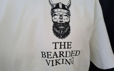 The Bearded Viking T-Shirt with Skull Logo