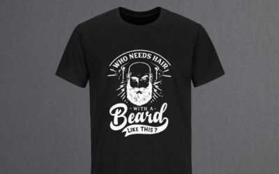 Who Needs Hair Men’s Beard T-Shirt