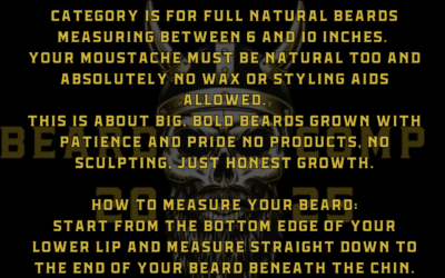 Full Natural Beard – 6″-10″