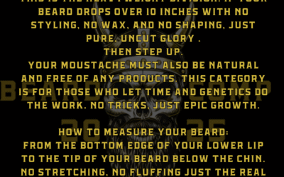 Full Natural Beard – Over 10″